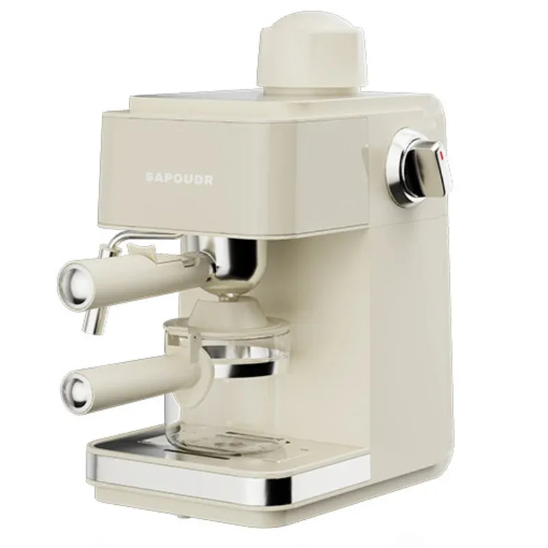 A Portable Espresso Machine with High-pressure Steam Milk Frother Semi-automatic Italian Coffee Machine.