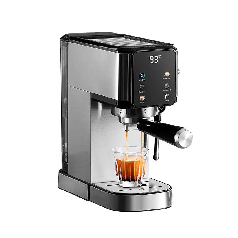 A Home Use Mini Espresso Machine, Automatic, 20 Bar Pressure Extraction with Milk Frother, European Standard