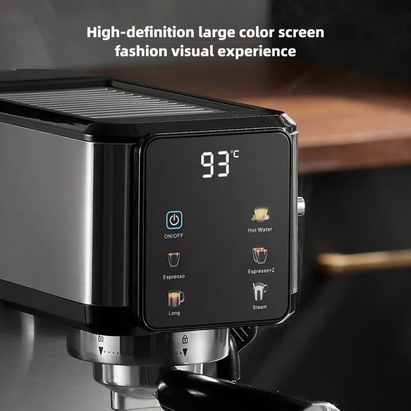 A Home Use Mini Espresso Machine, Automatic, 20 Bar Pressure Extraction with Milk Frother, European Standard
