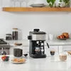 The All New Gourmia 4-Shot Steam Espresso Cappuccino and Latte Maker with Frothing Wand Coffee Maker Machine
