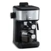 The All New Gourmia 4-Shot Steam Espresso Cappuccino and Latte Maker with Frothing Wand Coffee Maker Machine