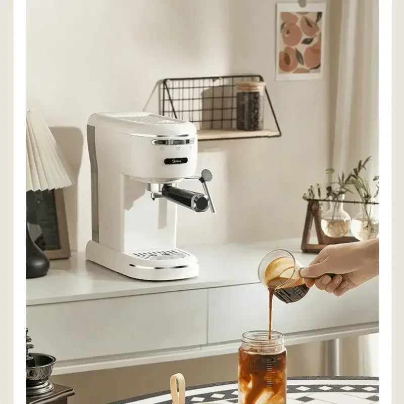 Midea Coffee Machine with an Automatic Milk Frother 15Bar High Pressure Extraction Coffee Machines 1L Water Tank