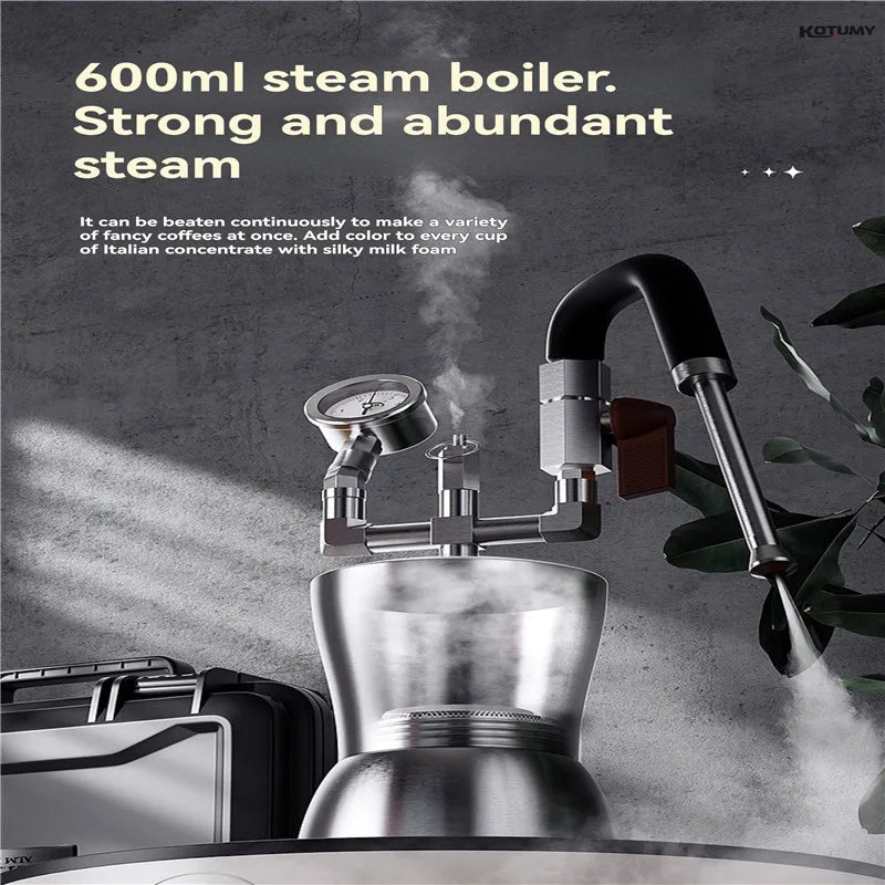 The AK74 steam milk frother household outdoor camping coffee frother, portable milk frother
