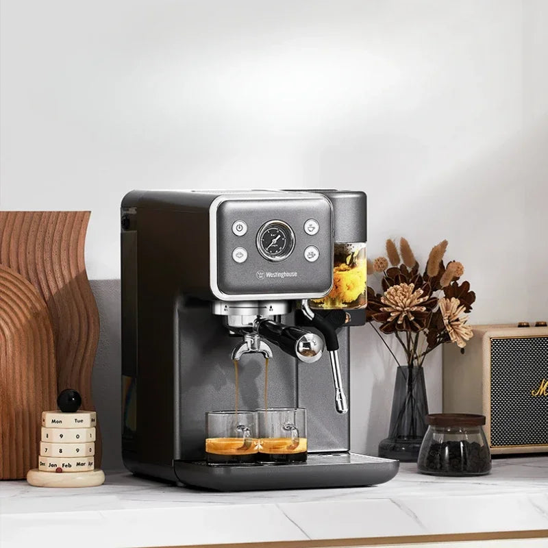 The Westinghouse Espresso Coffee Machine - Semi-Automatic Water Dispenser Small Household Cafetera.