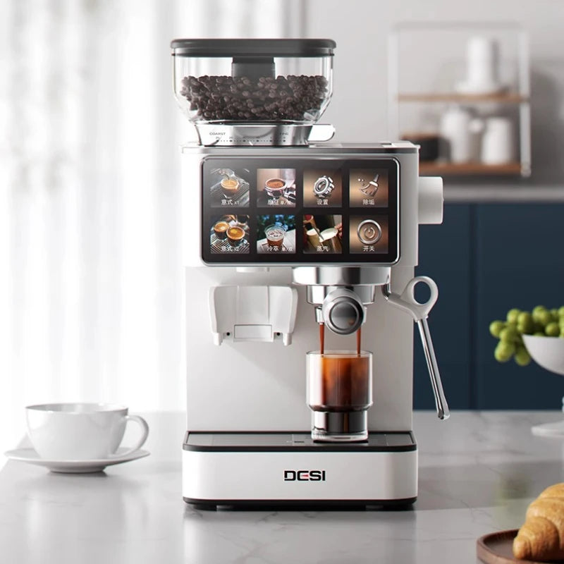 Grinding Integrated Hot and Cold Double Extract Semi-automatic Italian-American Home Office Small Coffee Machine