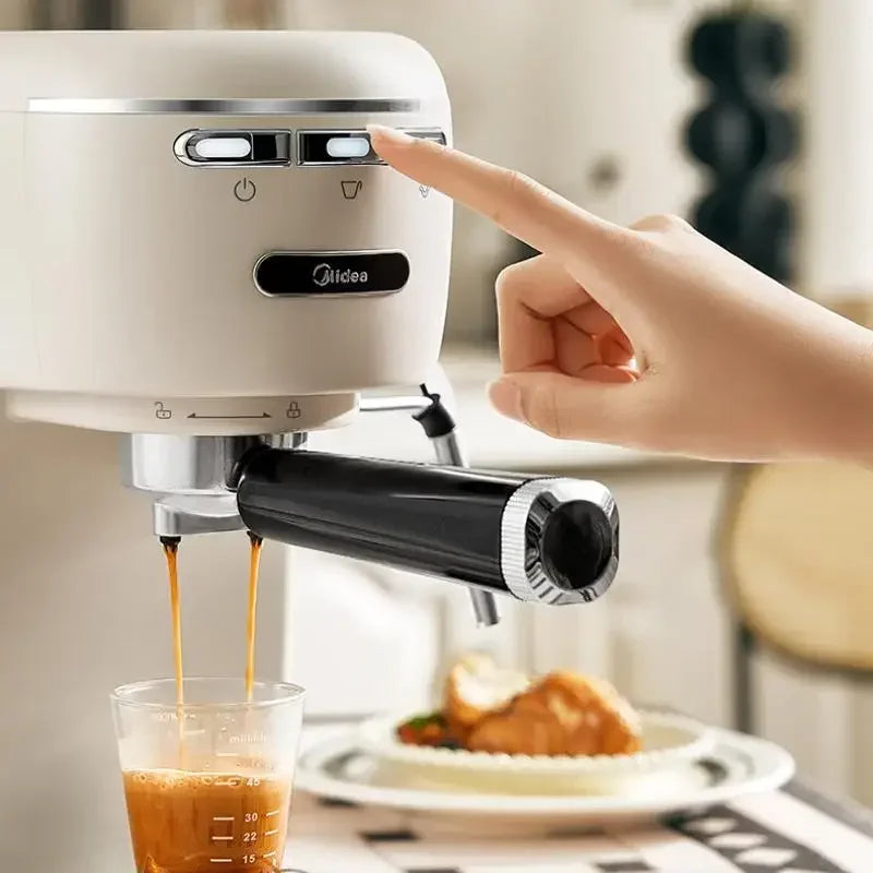 Midea Coffee Machine with an Automatic Milk Frother 15Bar High Pressure Extraction Coffee Machines 1L Water Tank