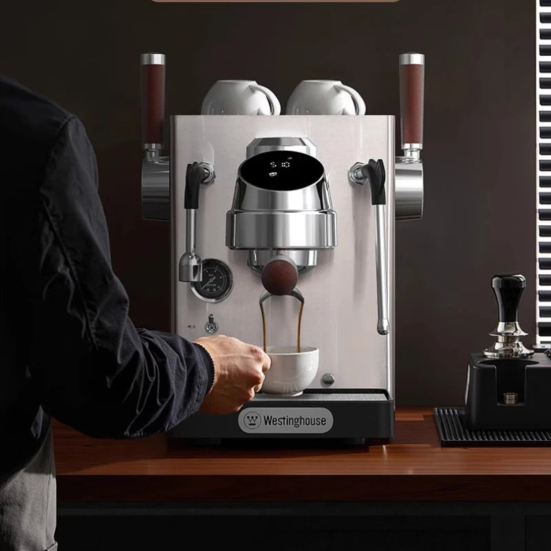 The Westinghouse Double Pump Double Boiler Semi-automatic Espresso Extraction Small Home and Business Coffee Machine
