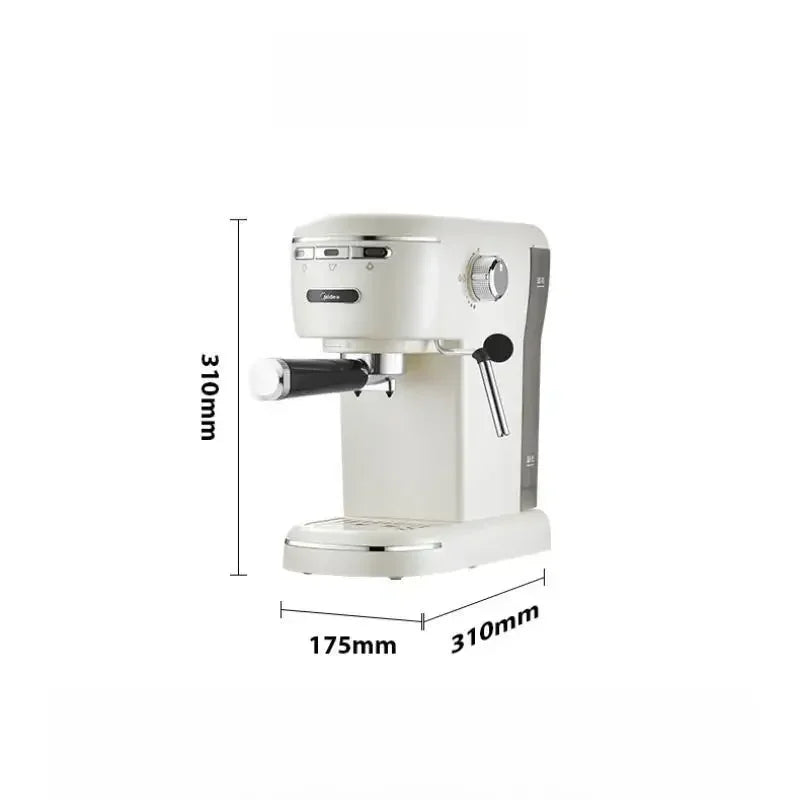 Midea Coffee Machine with an Automatic Milk Frother 15Bar High Pressure Extraction Coffee Machines 1L Water Tank