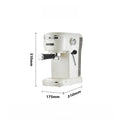 Midea Coffee Machine with an Automatic Milk Frother 15Bar High Pressure Extraction Coffee Machines 1L Water Tank