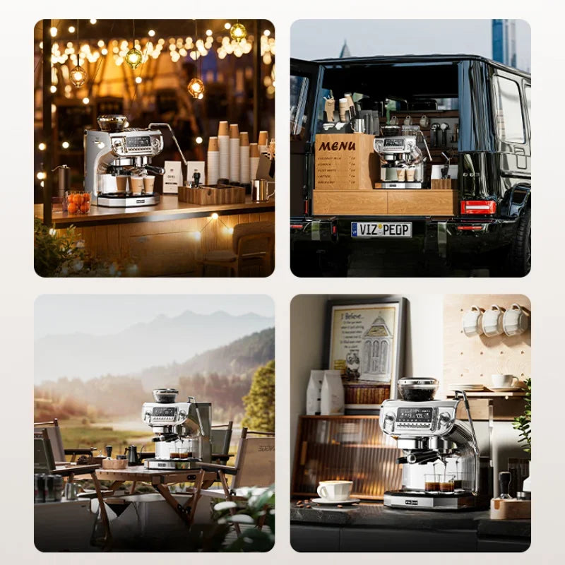 A Home and Commercial Use Full & Semi Automatic Italian Instant Bean Grinding All-in-One Coffee Machine