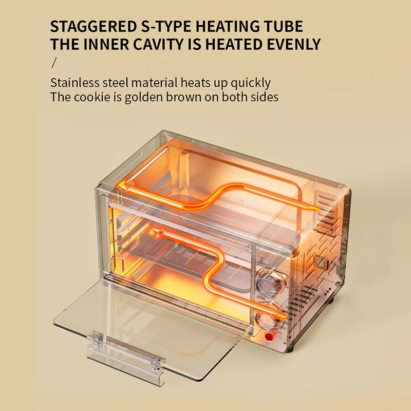 A new Bear Home multifunctional electric oven 2024 small mini electric oven 10L large capacity baking bread cake oven