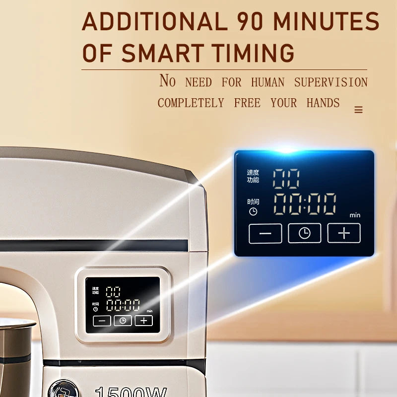 SUNATUR Electric Kitchen Blender Machine: Stand Mixer with Planetary Beater Automatic Mix Support for Dough Efficient Processor