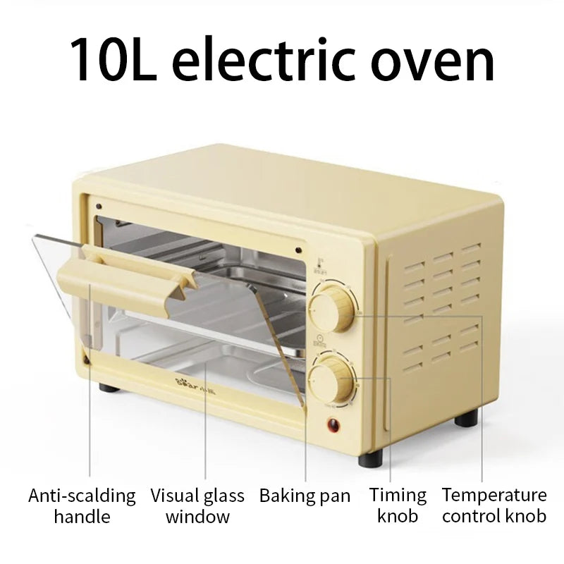 A new Bear Home multifunctional electric oven 2024 small mini electric oven 10L large capacity baking bread cake oven