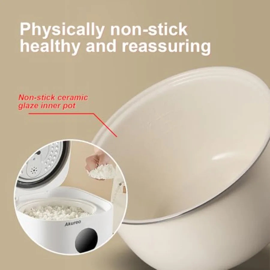 A Healthy Low Carb Rice Cooker Low Sugar Digital Steamer Porridge Soup Quick Rice White Rice Stainless Steel Filter Basket