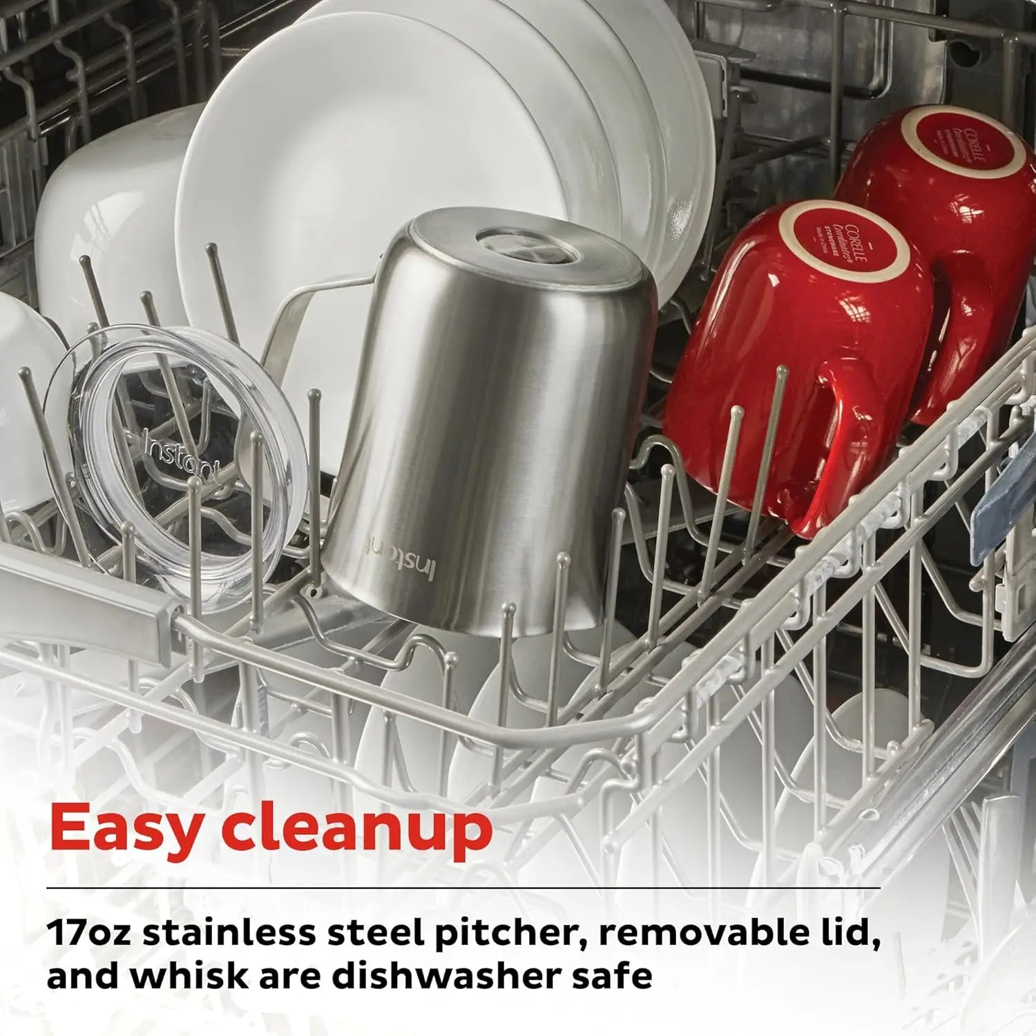 9-in-1 Electric Milk Steamer and Frother, 17oz Stainless Steel Pitcher for Hot/Cold Foam