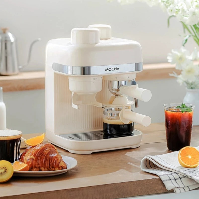 The Grinder Integrated Machine Semi-Automatic Italian American Coffee Machine Household Small Bean Grinder Extraction Machine