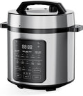A 12-in-1 Electric Pressure Cooker 6 QT Stainless Steel Multi Cooker for Rice, Steaming, Slow Cooking