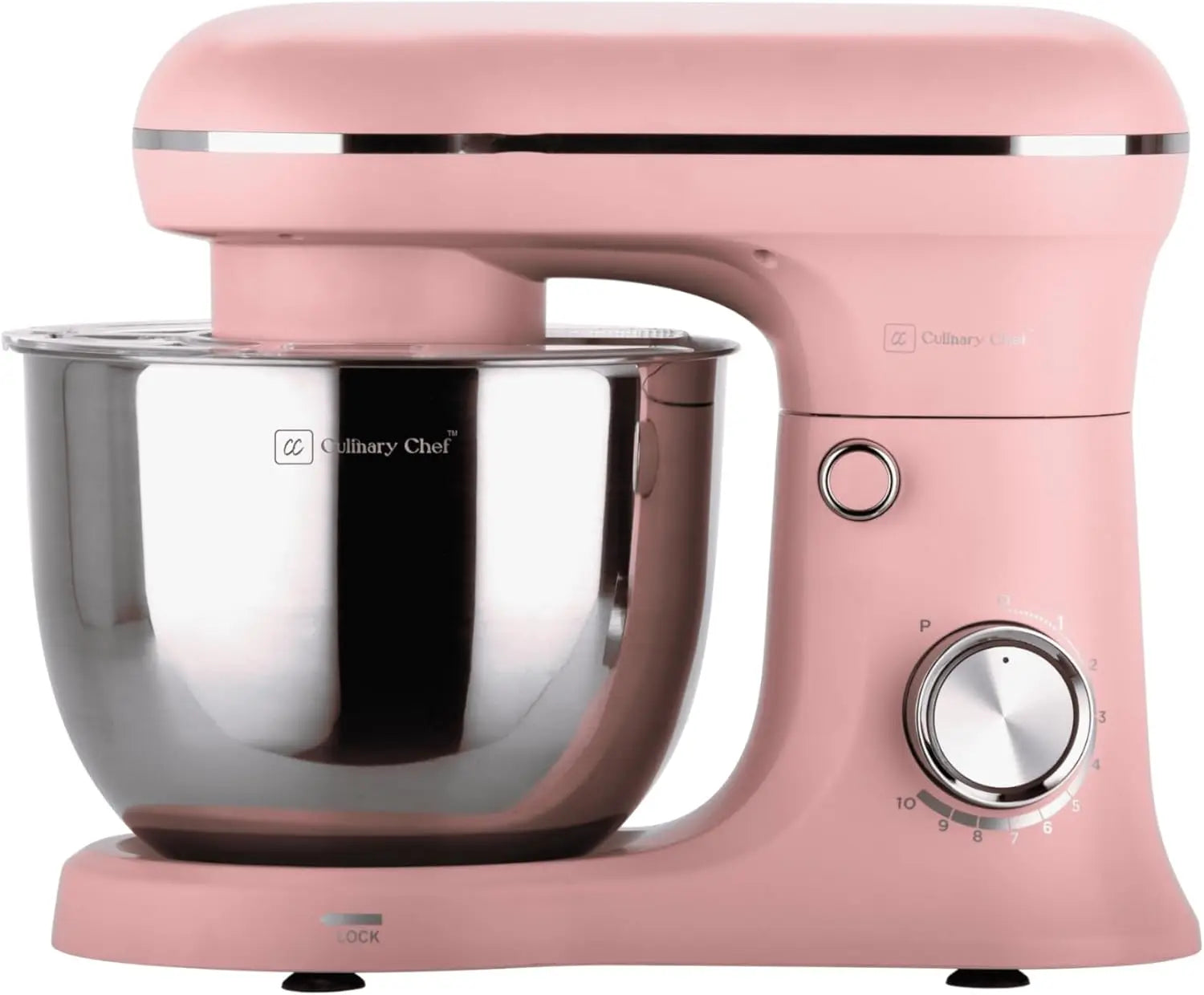 Retro Style Electric Stand Mixer in Pink, 4.75 Quart Capacity, Classic Design Kitchen Appliance for Baking and Mixing