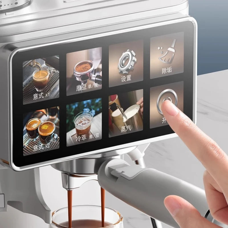 Grinding Integrated Hot and Cold Double Extract Semi-automatic Italian-American Home Office Small Coffee Machine