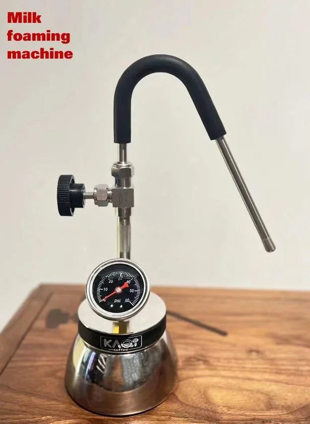 Outdoor Travel Steam Milk Foam Pot for Coffee Cappuccino Household Camping Coffee Milk Frother Machine Easy to Control And Clean