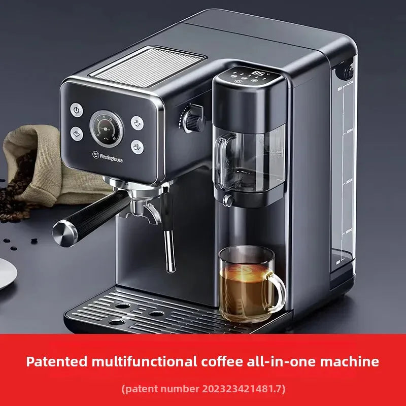 The Westinghouse Espresso Coffee Machine - Semi-Automatic Water Dispenser Small Household Cafetera.
