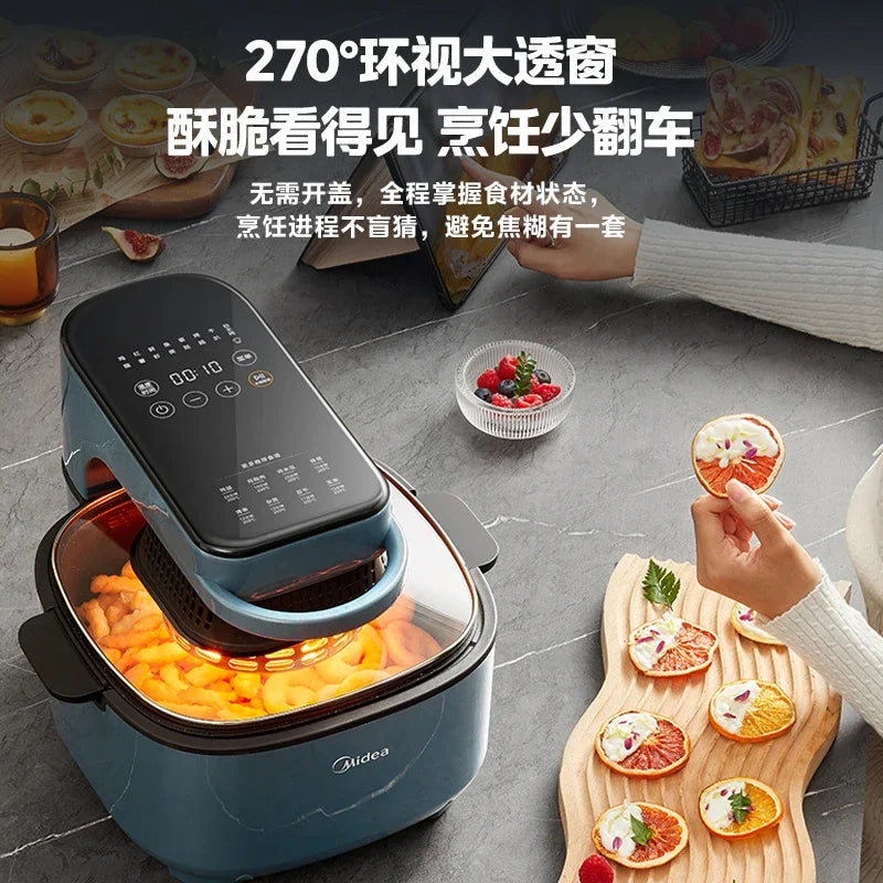 Midea new visual air fryer Upgraded touch screen model household new large-capacity multi-functional oven two-in-one machine
