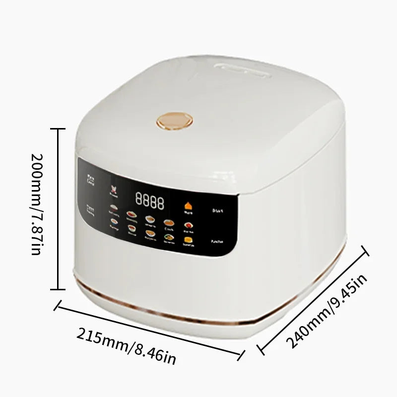 A Multi Electric Rice Cooker 110V 220V Non-Stick Pot 1-3 People Mini Cooking Machine Steamed Smart Rice Cooker Kitchen 2L