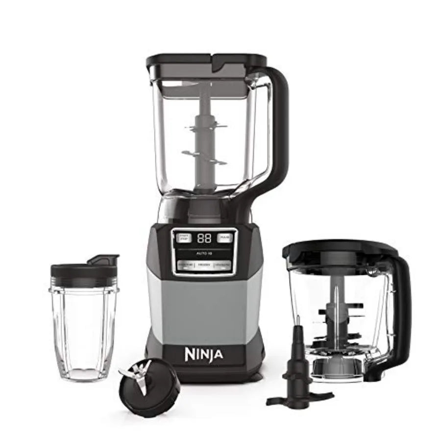 Blender Compact Kitchen System 1200W 3 Functions for Smoothies Dough Frozen Drinks with Auto-IQ 72-oz. Blender Pitcher 40-oz. P