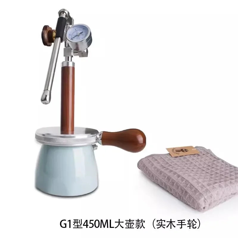 Espresso Steam Milk Frother Outdoor Travel Steam Milk Foam Pot for Coffee Latte Cappuccino Milk Foamer