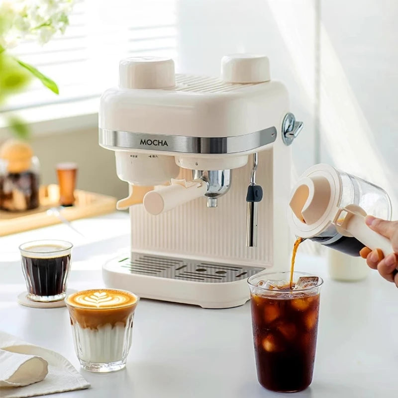 The Grinder Integrated Machine Semi-Automatic Italian American Coffee Machine Household Small Bean Grinder Extraction Machine