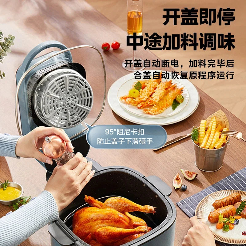 Midea new visual air fryer Upgraded touch screen model household new large-capacity multi-functional oven two-in-one machine