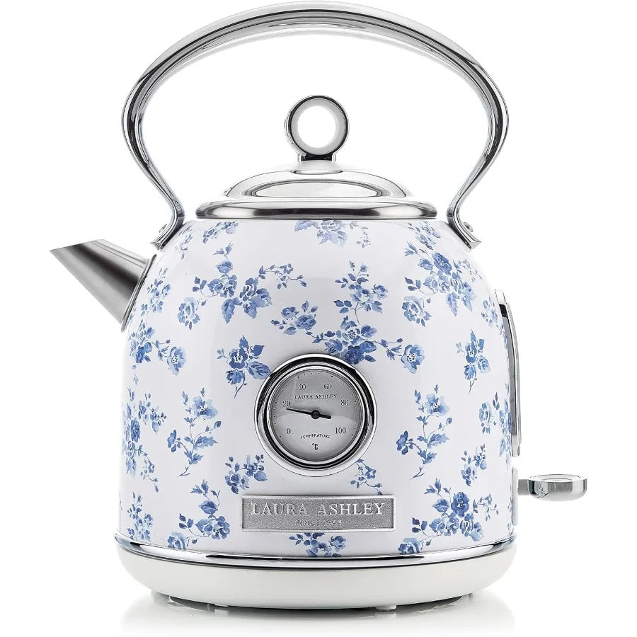 Stainless Steel Electric Kettle 1.7L 1500W Rapid Boil for Water Heating Cordless Tea Kettle Auto Shut Off Overheat Protection