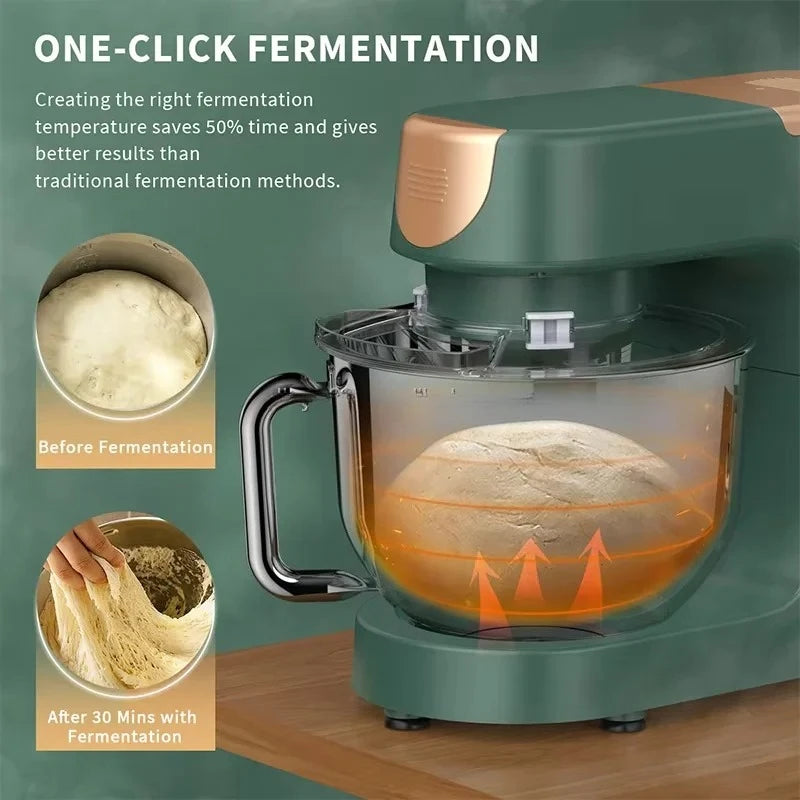 A Home Kitchen Electric Food Mixer Machine 5L-10L SUS304 Bowl Stand with Mixing Bowl & Dough Hook Factory Cust-omization