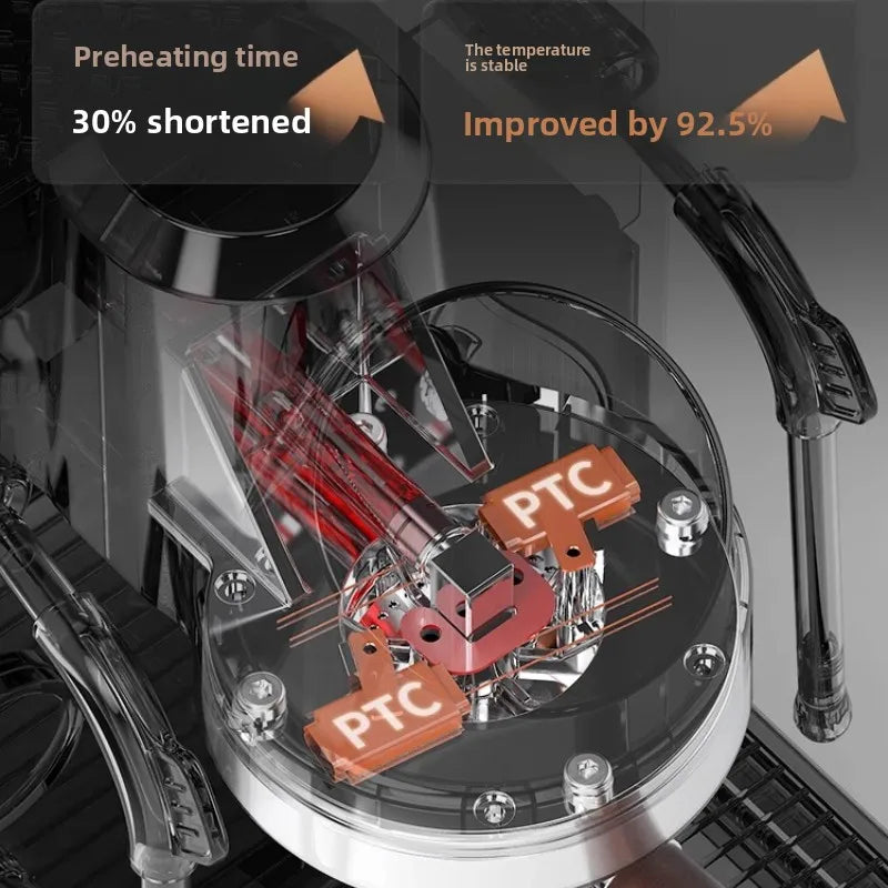 The Westinghouse Double Pump Double Boiler Semi-automatic Espresso Extraction Small Home and Business Coffee Machine