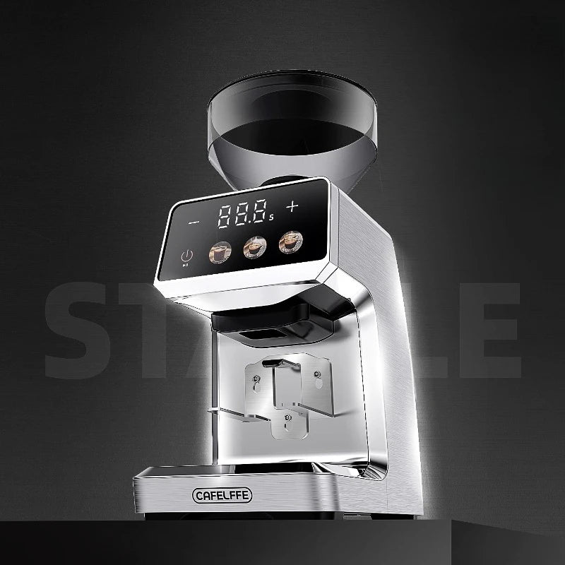 An Electric Coffee Bean Grinder - Household Small Coffee Machine for Perfect Grind Home Brewing Essentials