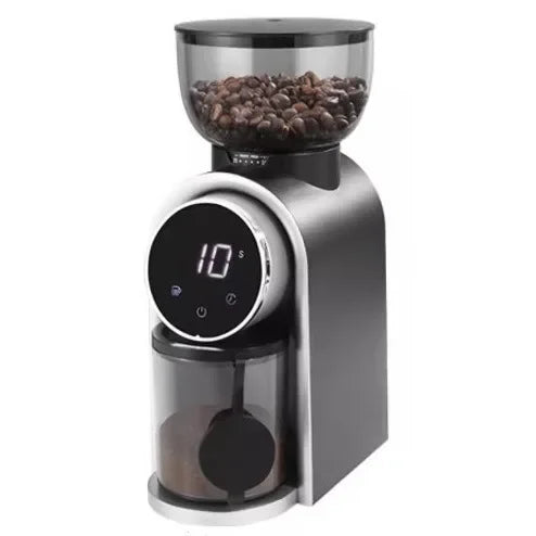 Electric Burr Coffee Grinder Automatic Precision Mill Espresso Drip Pour Over American Coffee Transparent Bean Storage Container