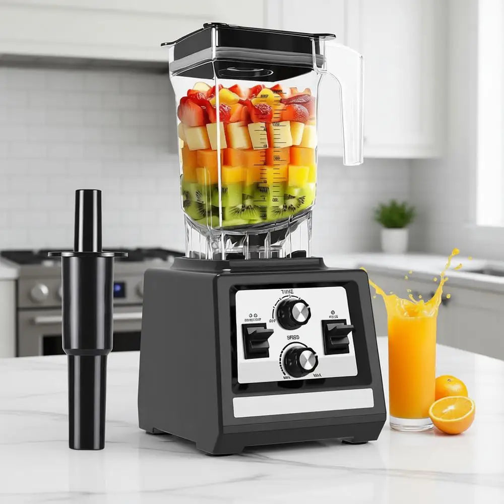 Peak Blender, 68oz BPA-Free Pitcher, Timer & Speed Control, 6 Stainless Steel Blades, Dishwasher Safe Blender for Ice Crus 1800W