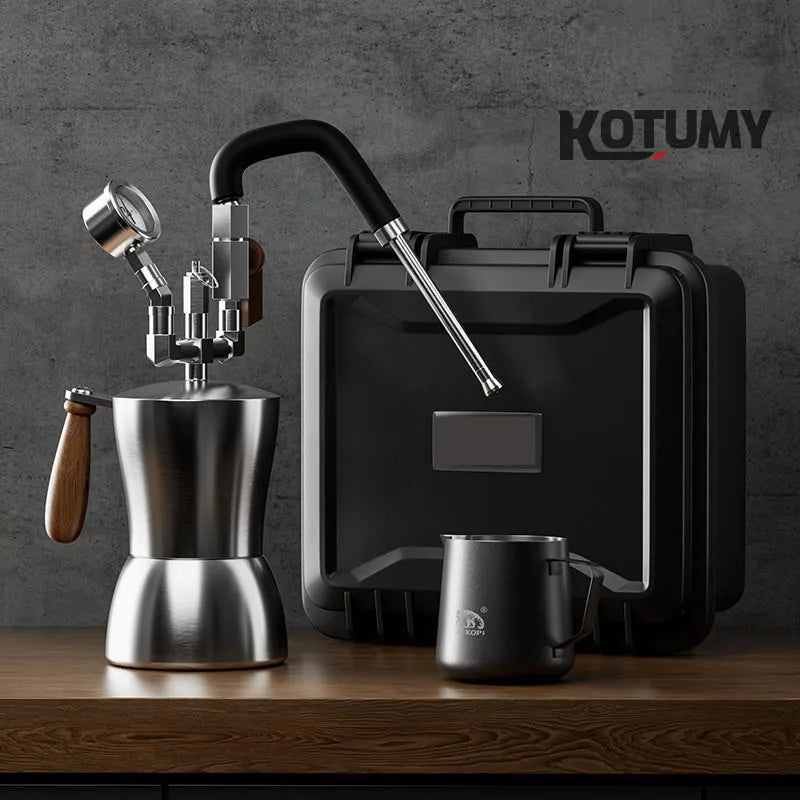 The AK74 steam milk frother household outdoor camping coffee frother, portable milk frother