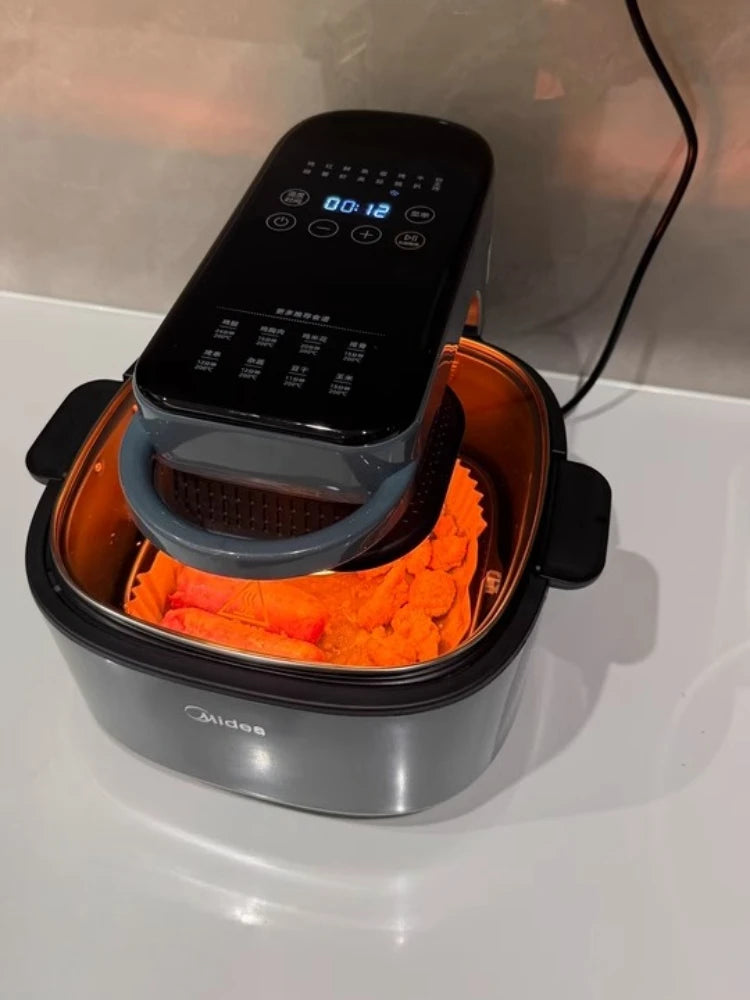 Midea new visual air fryer Upgraded touch screen model household new large-capacity multi-functional oven two-in-one machine