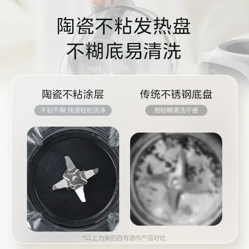 Midea 1.75L High-Capacity Blender for Home Use, Fully Automatic, Filter-Free, Multifunctional Smart Blender