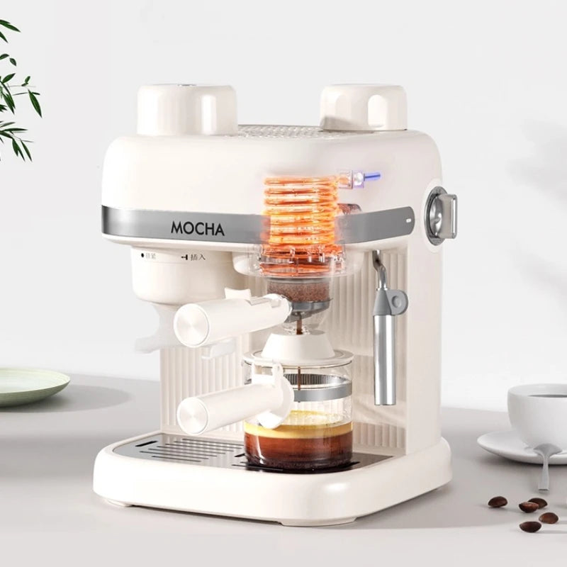 The Grinder Integrated Machine Semi-Automatic Italian American Coffee Machine Household Small Bean Grinder Extraction Machine