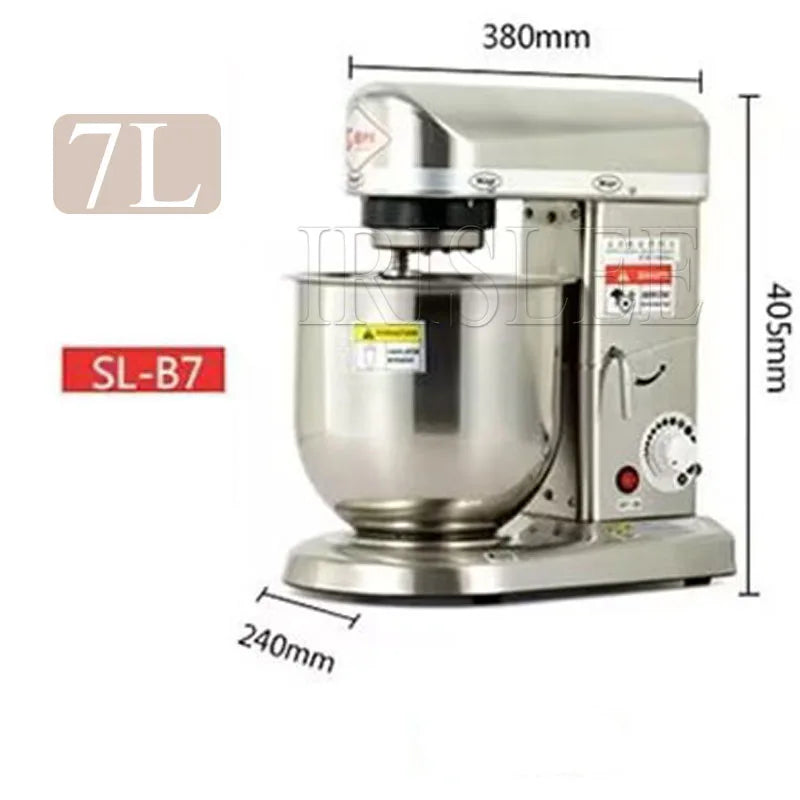 Stand Food Mixer 5L 7L 10L Electric Dough Mixer Kneading Machine Stainless Steel