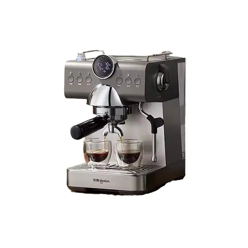 Electric Espresso Coffee Machine Maker 20 Bar for Home Homemade Cold Brew Hot Water Steam Temperature Display