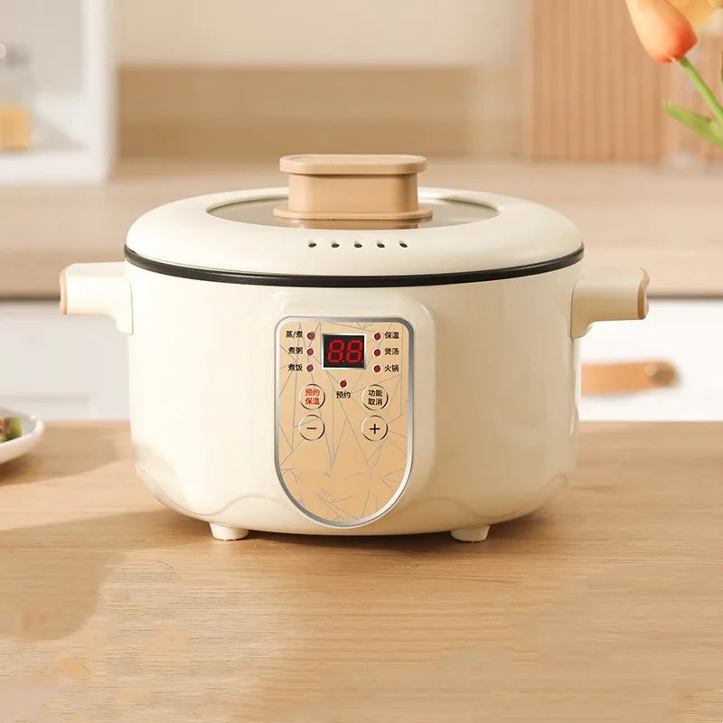 An Electric Cooker Multi-function Electric Wok Reservation Non-stick Rice Cooker Home 2L Electric Hot Pot Auto Keep Warm