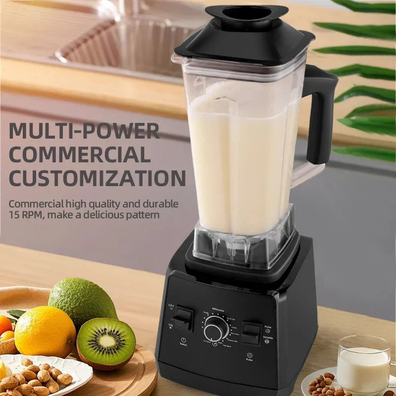 Fully Automatic Wall-Breaking Commercial Blender High Power Stationary Mixer Food Processor Ice Smoothie Juicer Machine Kitchens