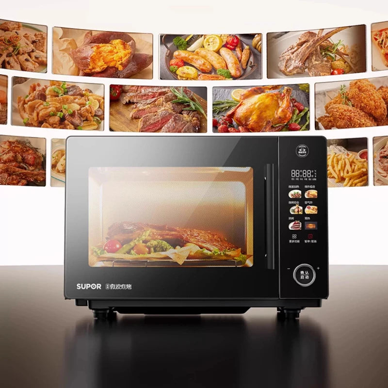 Electric Oven Roaster Combo Household Inverter Large Capacity Zero Coating Visual Intelligent High Power Microwave Oven