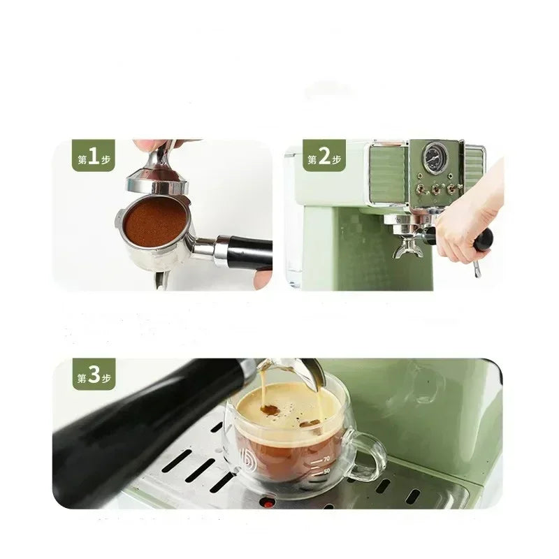 Petrus Italian Semi Automatic Coffee Machine Pump Type Home Coffee Machines Espresso Steam Milk Frother