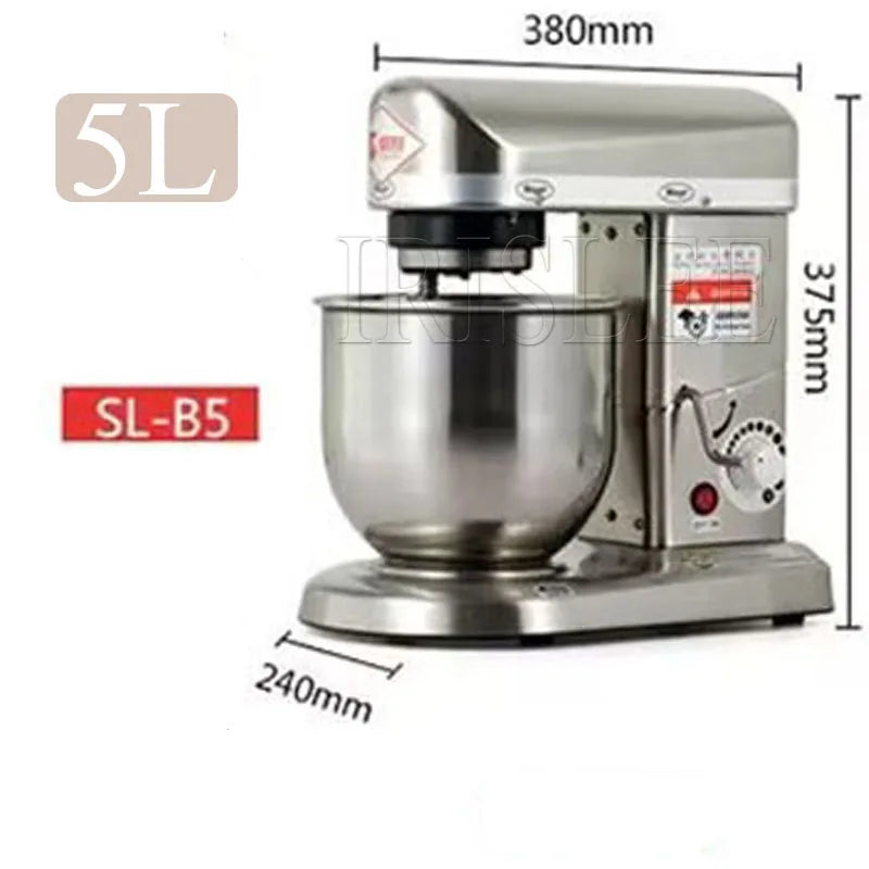 Stand Food Mixer 5L 7L 10L Electric Dough Mixer Kneading Machine Stainless Steel