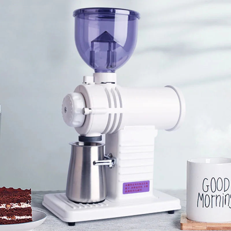 Professional Electric Coffee Grinder Automatic 10 Gear Adjustable 200W Ghost Teeth Burr Coffee Beans Grinding Machin