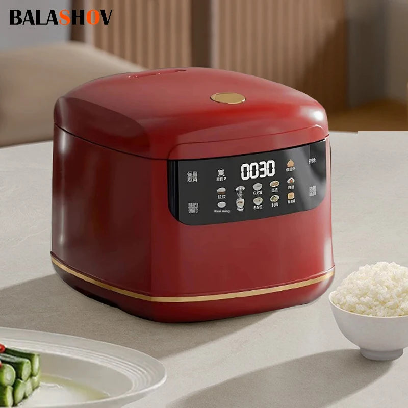 A Multi Electric Rice Cooker 110V 220V Non-Stick Pot 1-3 People Mini Cooking Machine Steamed Smart Rice Cooker Kitchen 2L